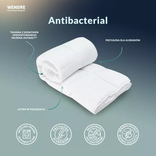  Kołdra Antibacterial 220x200 właściwości